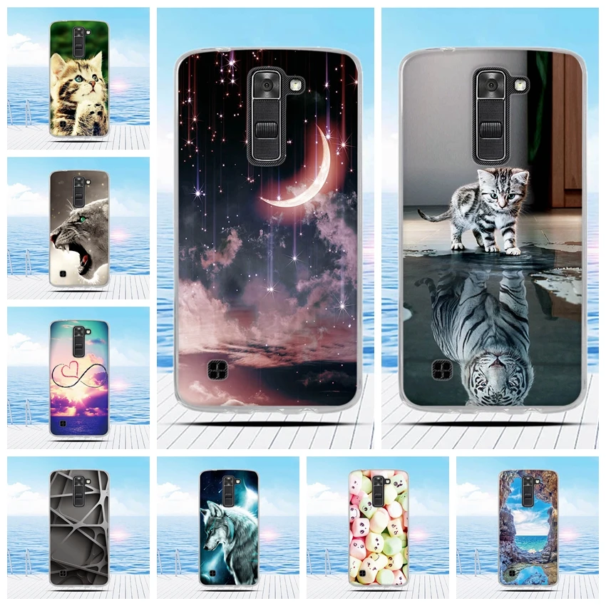 Для LG K7/Tribute 5 LS675/X210 X210DS чехол мультфильм 3D рельефная печать узор задняя крышка ТПУ