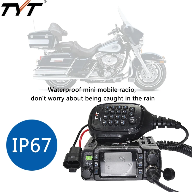 TYT TH-8600 IP67 водонепроницаемый двухдиапазонный 136-174 МГц/400-480 МГц 25 Вт Мощный мини мобильный база радио мотоцикл автомобиль грузовик внедорожник открытый