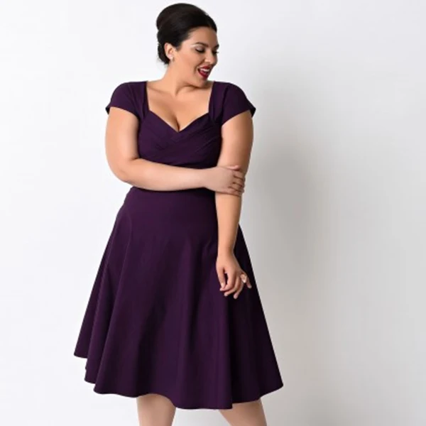 

2017 Summer Vintage Style dress Sexy V-neck Party Dresses Plus Size XL-5XL