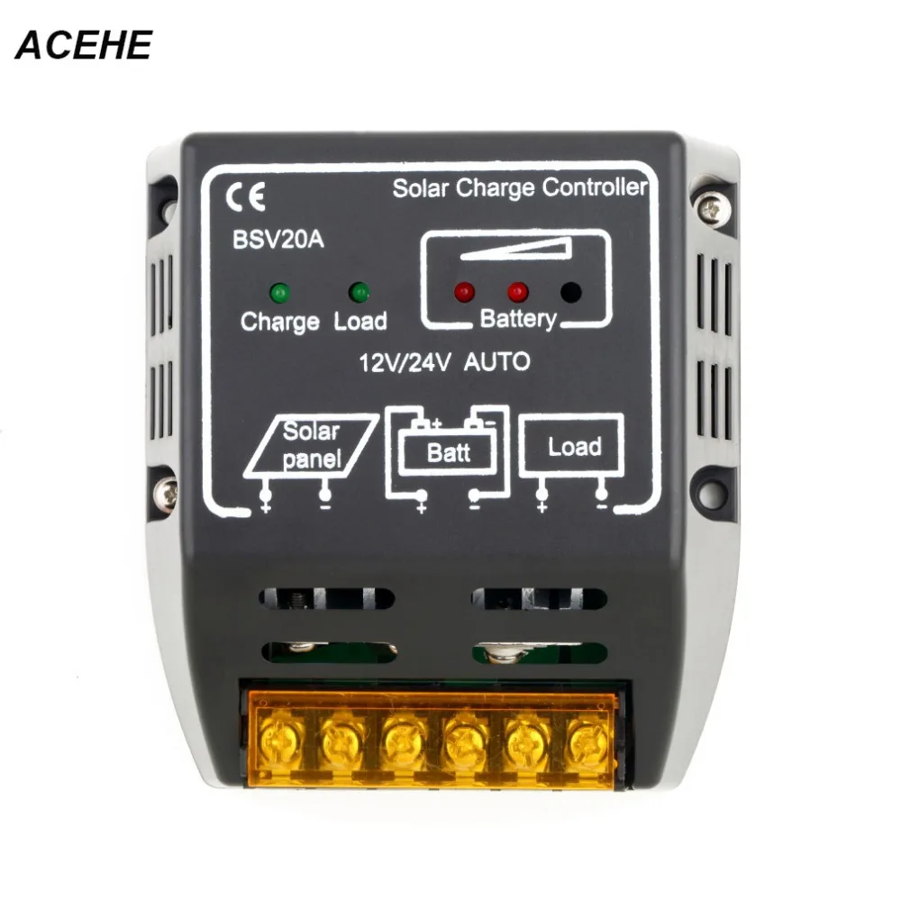 

New 20A 12V/24V Solar Panel Charge Controller Battery Regulator Safe Protecting Solar Regulator For Solar Panel System Use