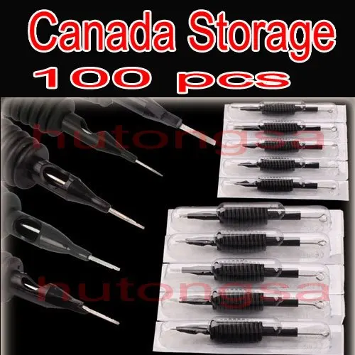 

100pcs Disposable Tattoo Needle and Tube 3/4 Grip with Tip