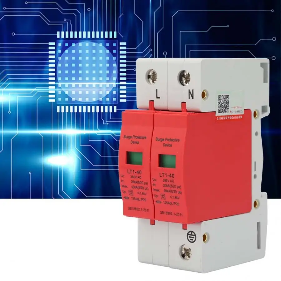 

Surge Protective Device Telephone Lightning Tele Protector Low-voltage Arrester 40KA 65KA 80KA Optional