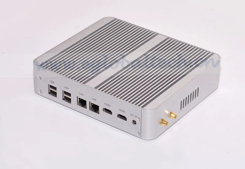 Процессор EGlobal fanless HTPC Windows10 Classis Мини ПК i7 5500U 5550 uwith Barebone I7 Двухъядерный Intel HD двойной Lan Графика 5500