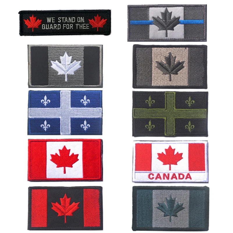 Toppa Stemma Stampa Badge Bandiera Canada Colombia Inglese