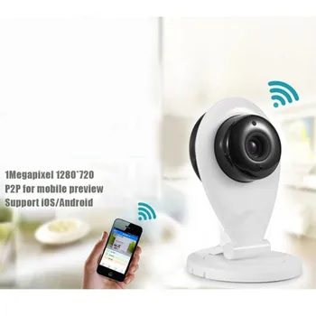 

Wifi Wireless IP Camera 720P 1.0MP With IR-CUT CCTV Security ONVIF Baby Monitor 128GB SD Card Motion Detection EU US Plus