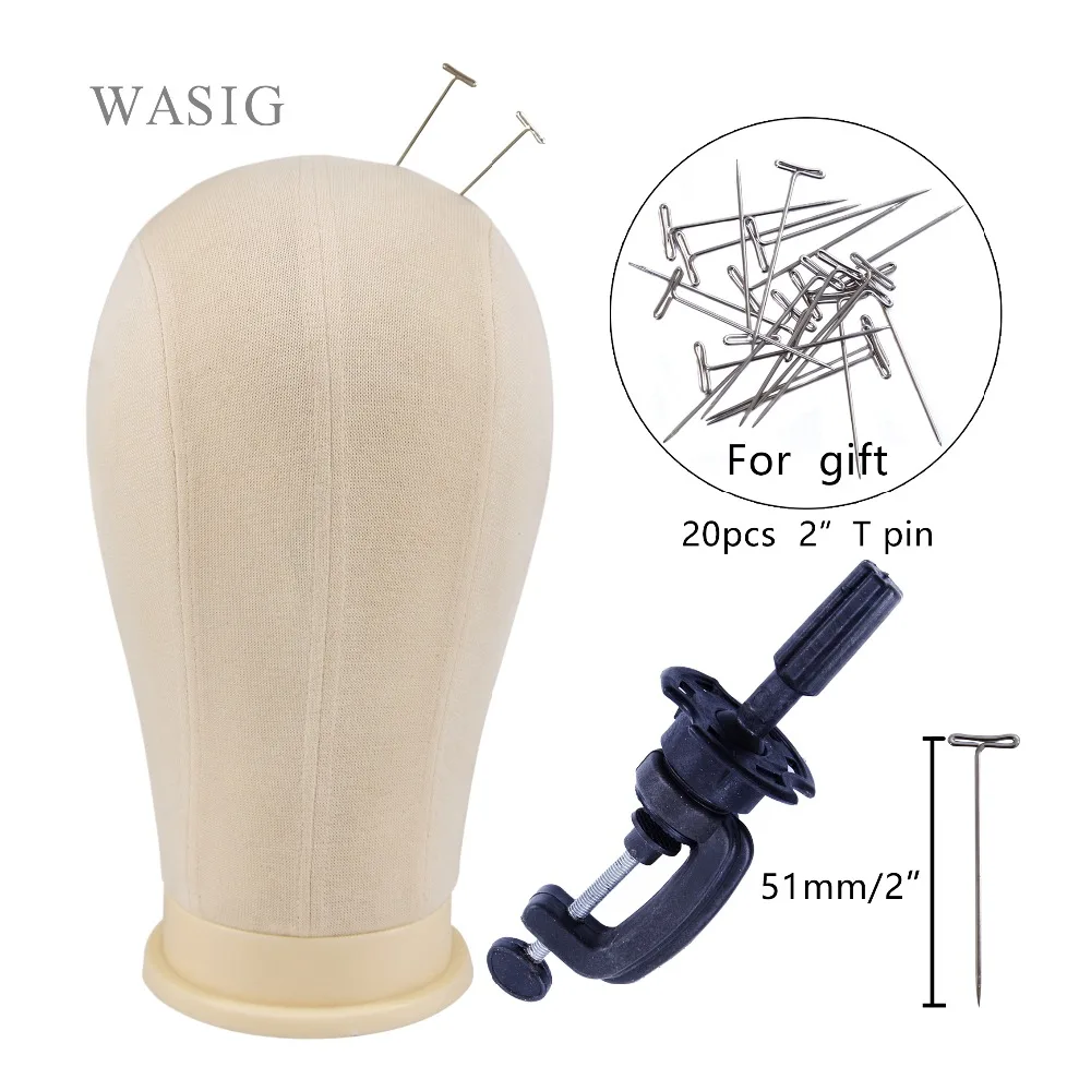 1Pc WASIG Mannequin Head Wig Stand 21/22/23/24 inch Beige Display