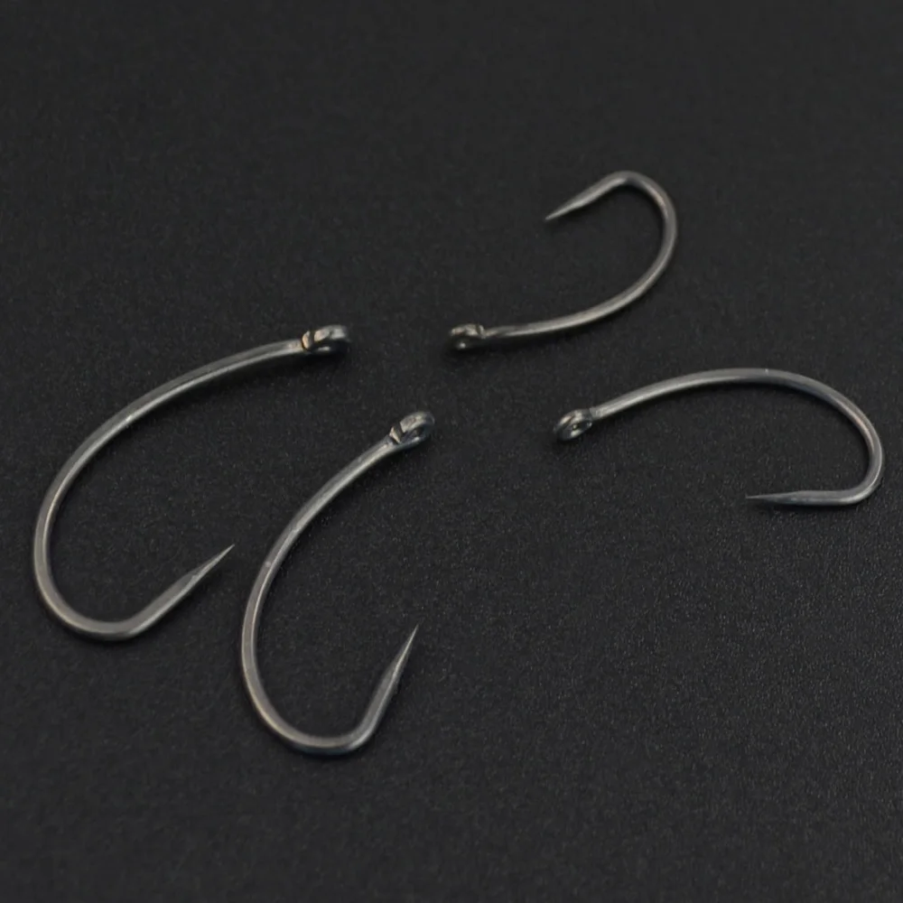 100pcs Carp Fishing Hook Teflon Coating Barbless Non-barb Fishhooks High Carbon Steel 8004 100pcs Carp Fishing Hook Teflon Coating Barbless Non-barb Fishhooks High Carbon Steel 8004