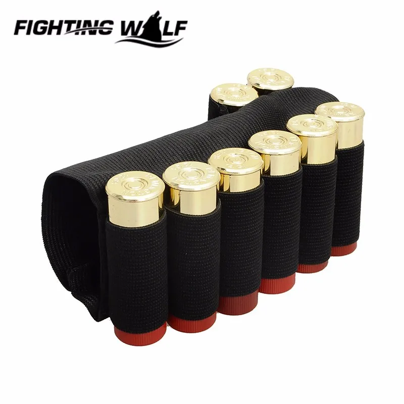 Airsoft Hunting Nylon Buttstock Rifle 8 Cartridge Holder Outdoor Military Paintball Ammo Rifle Gun Bullet Carrier for Hunting