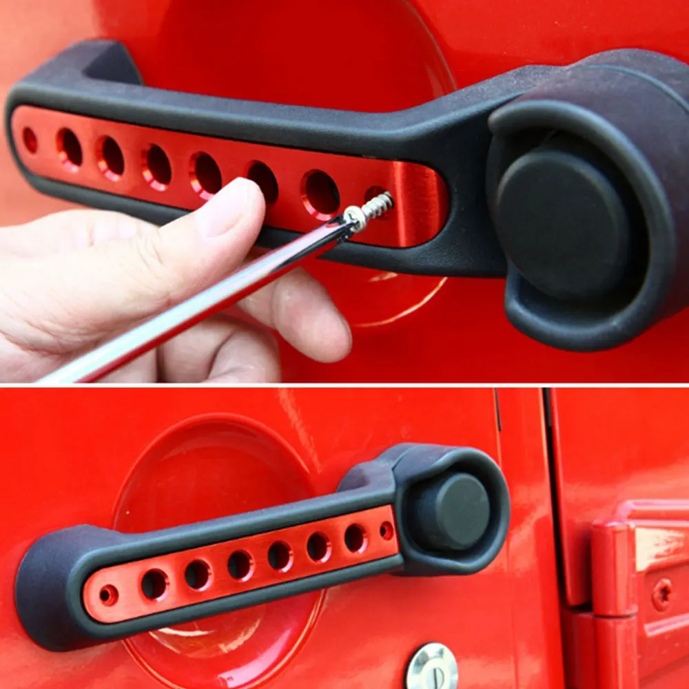 Для Jeep Wrangler аксессуары боковая дверная захватывающая ручка Крышка для ручек