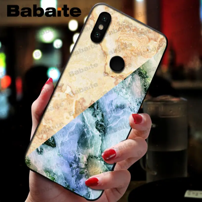 Fashion Geometric Splice Pattern Marble gold pink marble stone