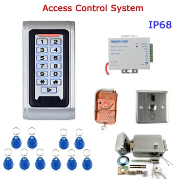

Door Access Control Controller Waterproof IP68 Metal Case RFID Reader Keypad Remote Control Electric Door Lock