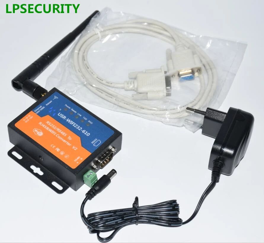 LPSECURITY RS232 RS485 к Wifi преобразователь последовательное устройство Серверный модуль