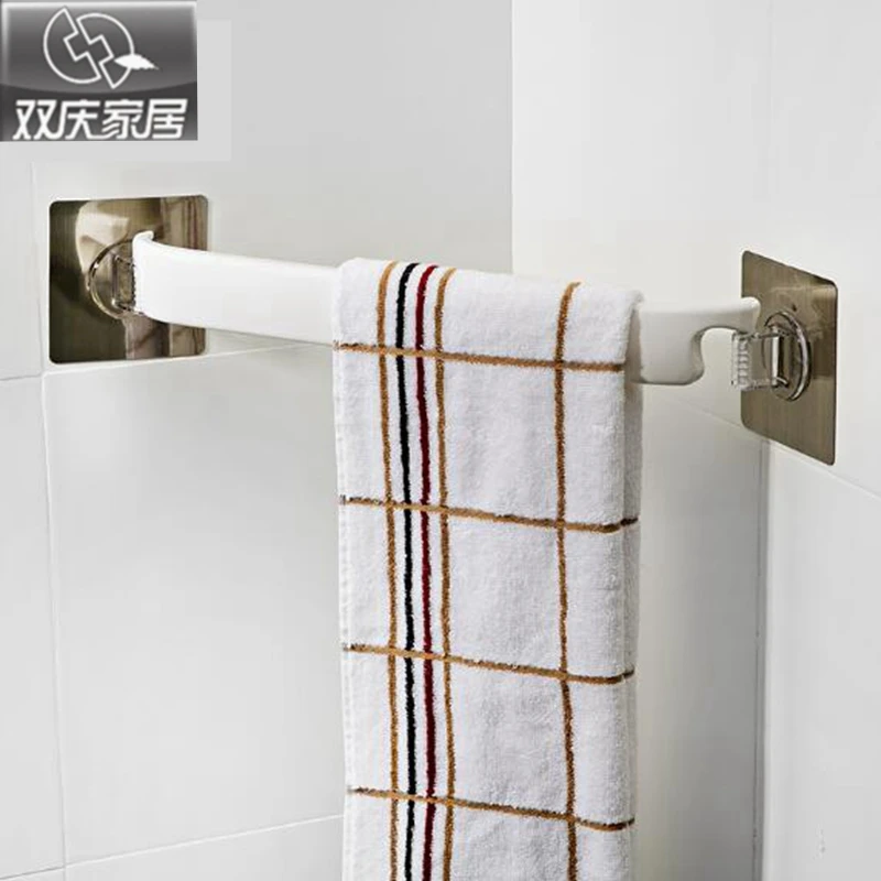 plastic towel rack strong magic sticker reusable seemless adhesives