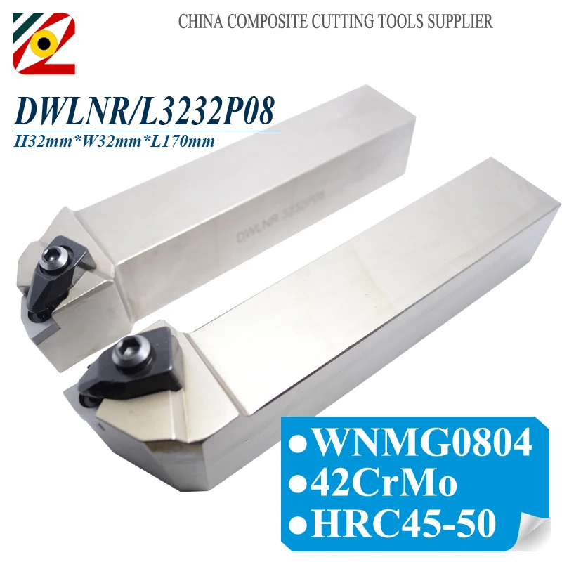 

EDGEV DWLNR3232P08 DWLNL3232P08 DWLNR CNC Metal Lathe Cutter External Turning Tool Holder For Carbide Insert WNMG 080404
