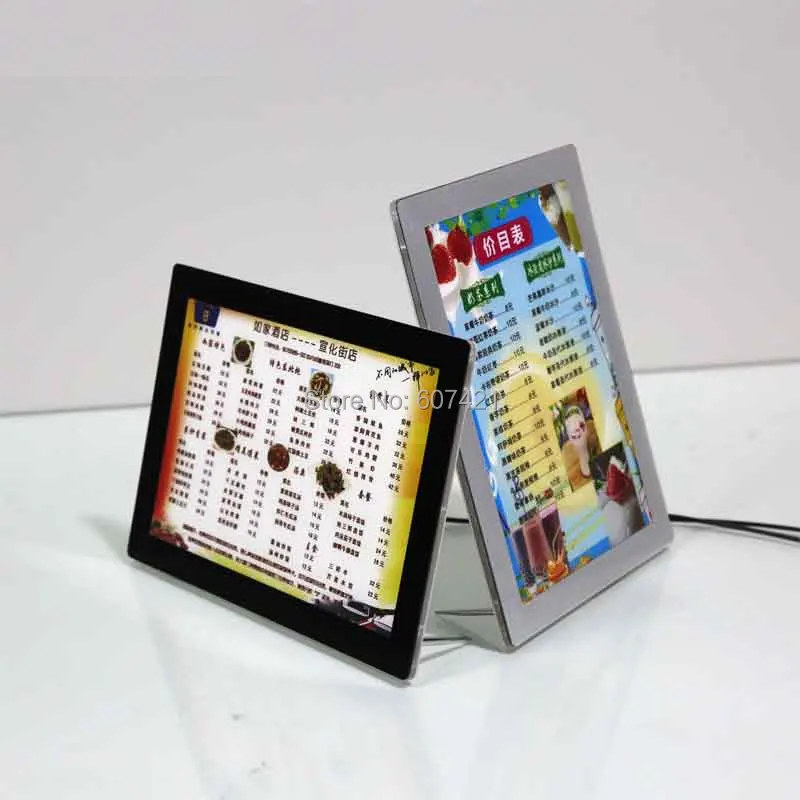 

A3 Single Sided Magnetic Front Panel Lightboxes Poster Frames,Free Standing Illuminated Poster Display Stands