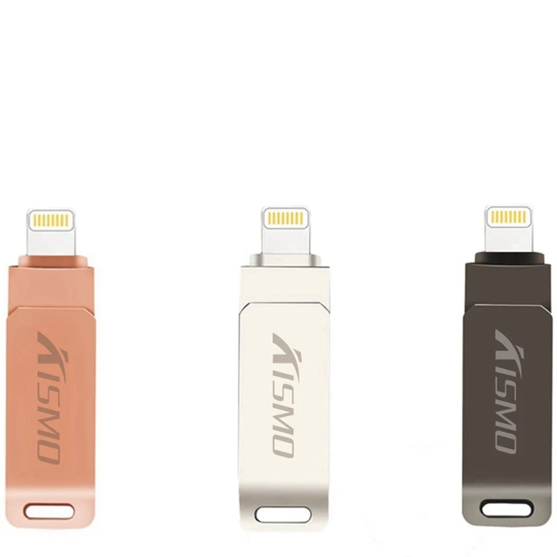 Kismo 2 в 1 USB флеш-накопитель OTG флеш-накопитель 32 Гб 64 Гб 128 ГБ Lightning USB карта памяти для iPhone X 8 7 6 Plus 6S 5S usb-накопитель