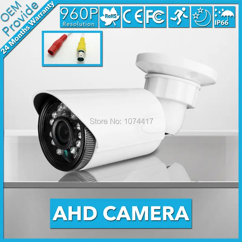 

AHD3613LK-E 2500TVL CMOS IR-Cut Filter AHD Camera 1.3MP Indoor / Outdoor Waterproof 3.6/6mm Lens 960P Security Camera