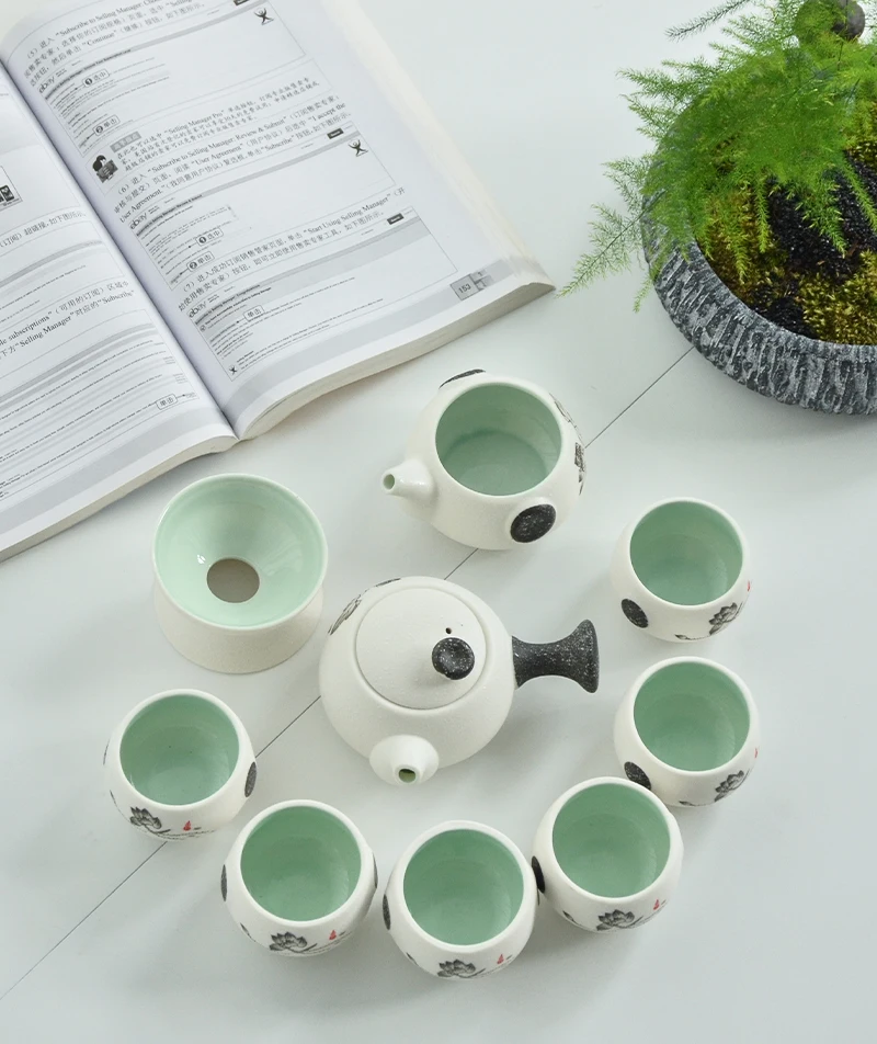 TANGPIN белый керамический чайник чайная чашка фарфоровый чайный сервиз китайский чайный набор кунг-фу посуда для напитков