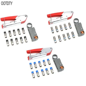 

Hand Compression Crimping Tool Crushing Clamp With Wire Stripping Plier 10Pcs Clamping Connector Extrusion Equipment Kits OOTDTY