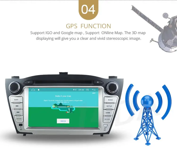Cheap LJDA Android 9.1 Car dvd player for Hyundai Tucson/IX35 2011 2012 2013 2 Din Car Radio gps navigation stereo multimedia WIFI RDS 6