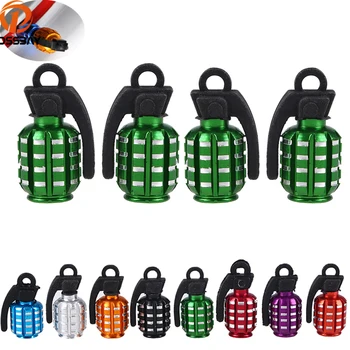 

4Pcs/Lot Grenades Bomb Car Wheel Tire Valves Tyre Stem Air Caps Airtight Cover for KTM BMW ATV Motorcycle Bike Car Styling