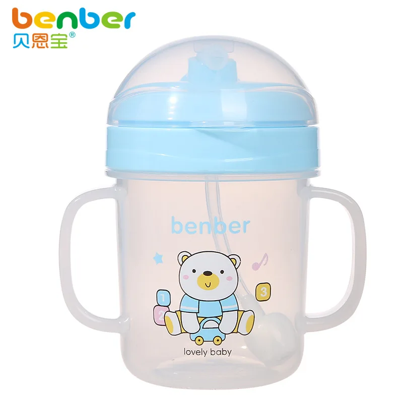 leak-proof drinking cup with a handle growing baby straw training 180ml b#t149  Мать и | Чашки -32597757735