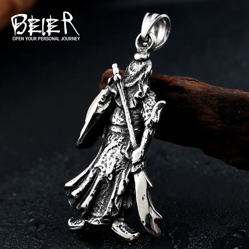 

Beier Wholesale Chinese Guan Yu Pendant Necklace For Girl Boy Stainless Steel No Fade Jewelry WP8-032