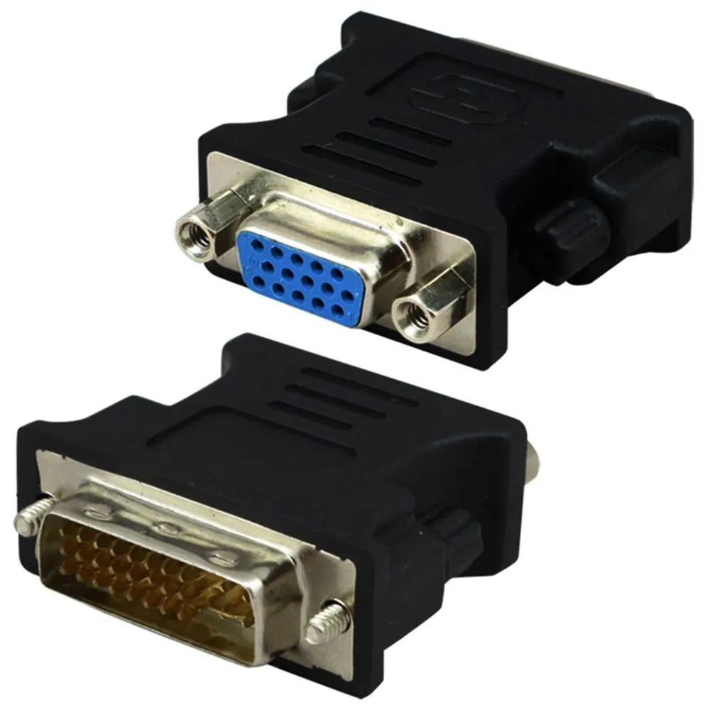 

DVI-I 24+5 Pin DVI to VGA Male to Female Video Converter Adapter Converter for PC laptop HDTV Monitor LCD DVD