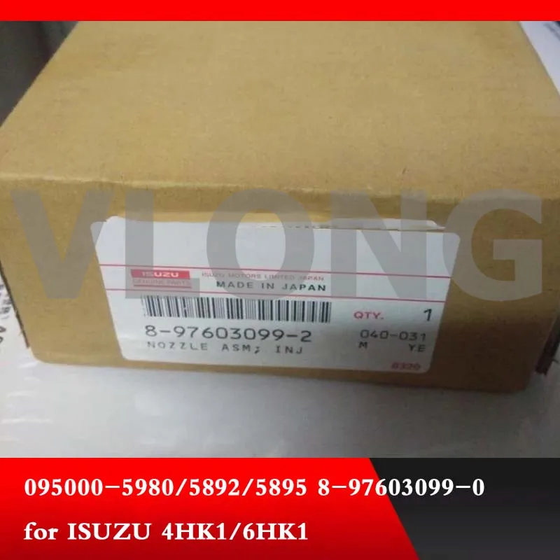 Подлинный и common rail топливный инжектор 095000-5980 095000-5982 095000-5985 для 4HK1/6HK1 8-97603099-0