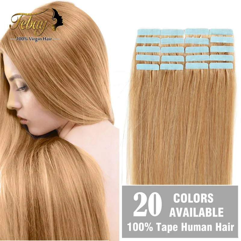 Cheap Tape Hair Extenisons 18 20 22 24 20pcs/set Tape Hair Remy Human Hair Skin Weft Brazilian Hair Extension Big Promotion