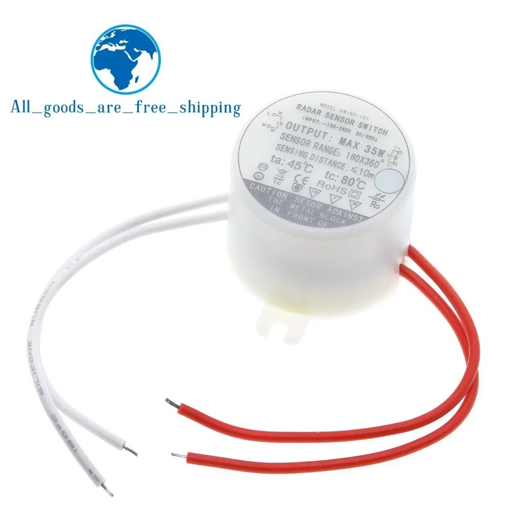 

New Electric 35W Circular Radar Microwave induction sensor switch instead of the human body infrared induction switch sensors