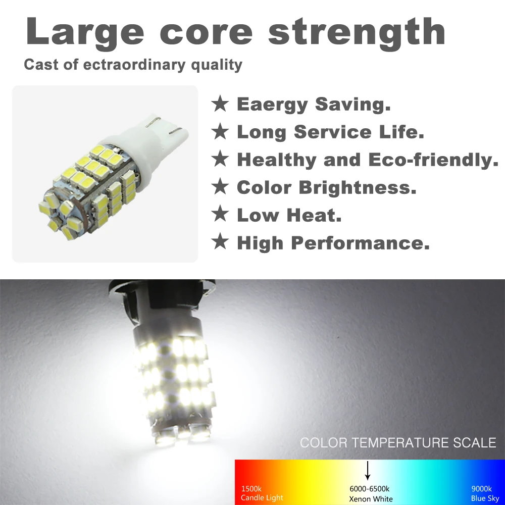 4X высокомощный автомобильный Led T10 W5W светодиодный светильник 194 1206 3020 42SMD 42Led
