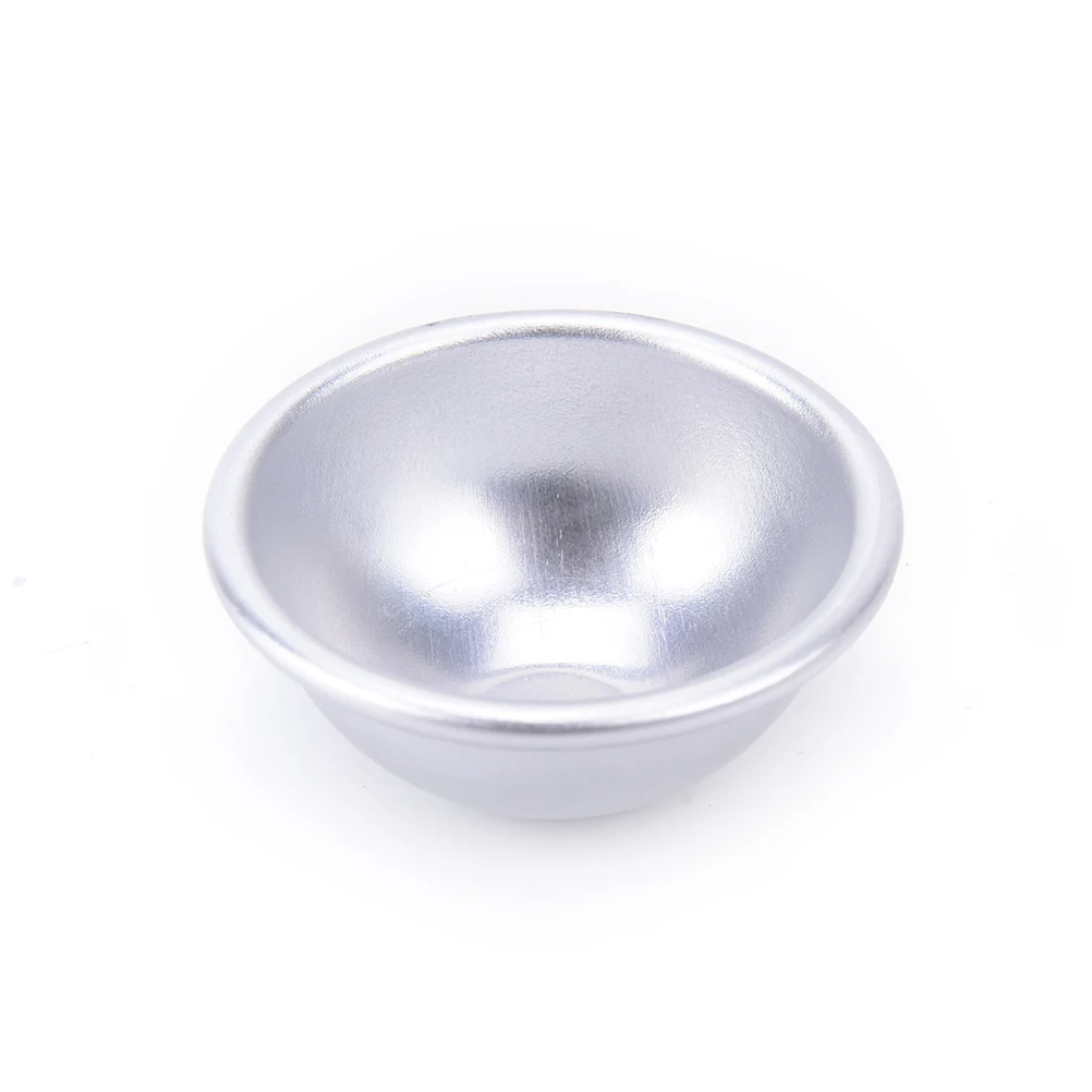 2 шт DIY Ванна бомба круглая пресс-формы шариков Алюминиевая ванна Сфера Fizzy серебряный цвет