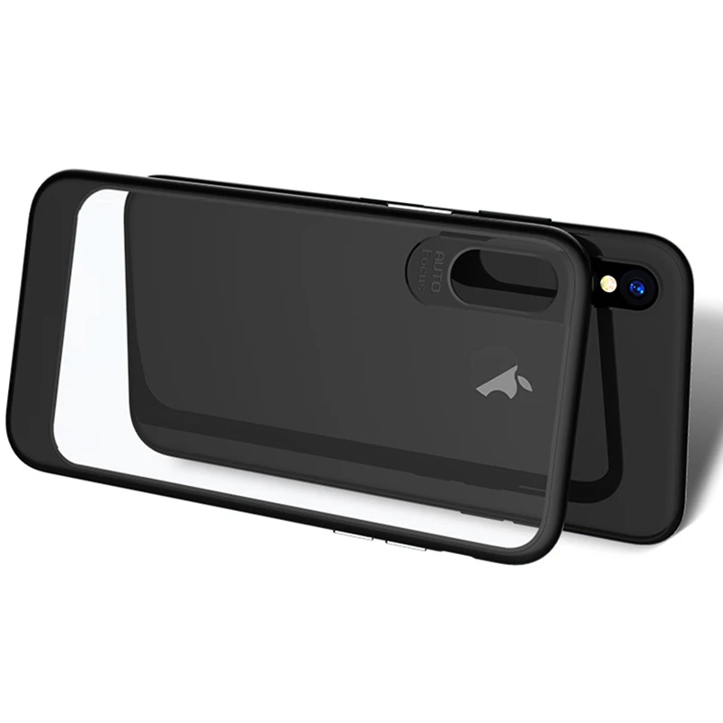 LOVECOM For iPhone X 10 Case Ultra Thin Armor Transparent Clear TPU + PC Mobile Phone Cases Back Cover Coque Fundas Coque 