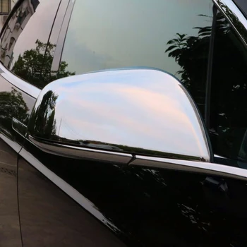 

For Tesla Model X 2016 2017 2018 Exterior Car Rearview Mirror Cover Trim 2pcs Accessories car styling