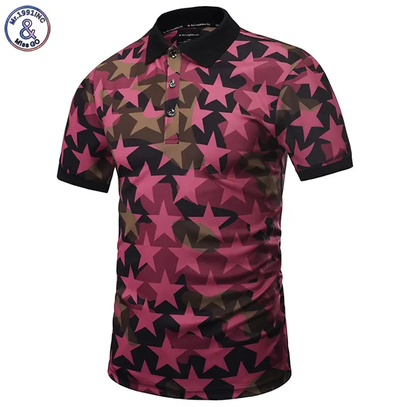 

Mr.1991INC New Fashion Men Polo Shirts Full Print Pentagram Shirts 3d Summer Tops Polo Shirts