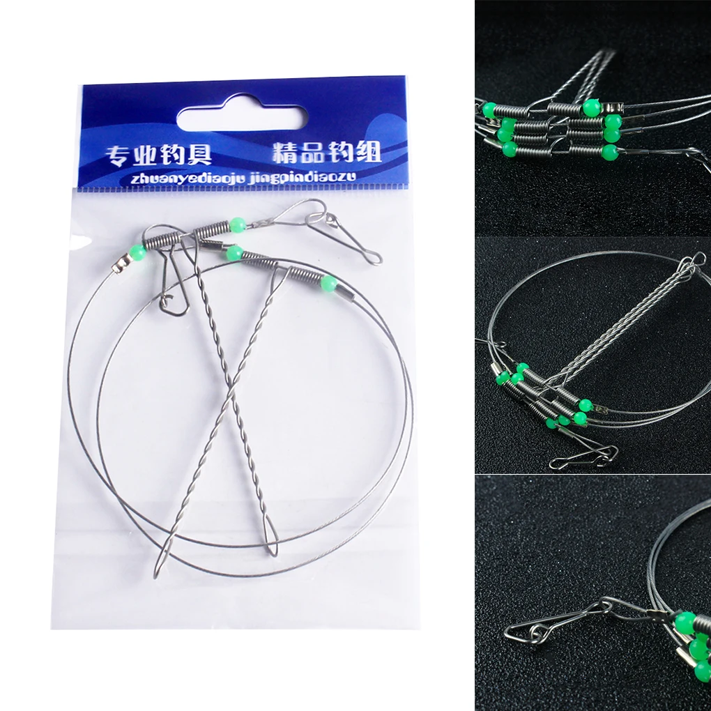 

Stainless Steel Fishing Rigs Wire Leader Rope Line Swivel String Hooks Balance Bracket Fishing Tackle Accessorie