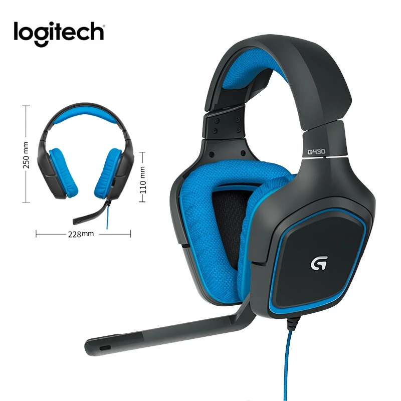 Logitech G430 7.1 Surround Gaming Headset Noise-canceling Rotatable With  Mic Usb Plug Headphone For Cf Csgo Desktop Computer - Earphones &  Headphones - AliExpress
