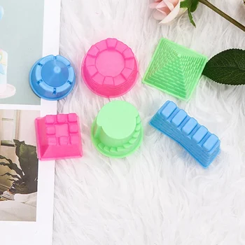 

6PCS DIY Educational Toys Indoor Magic Play Sand Castle Models Building Dynamic Magic Sand Clay Model Building Toys