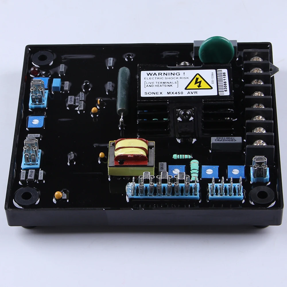 MX450 AC Motor Controller Generator Parts Accessories Automatic Voltage  Regulator Generator Circuit AVR for Electric Alternator