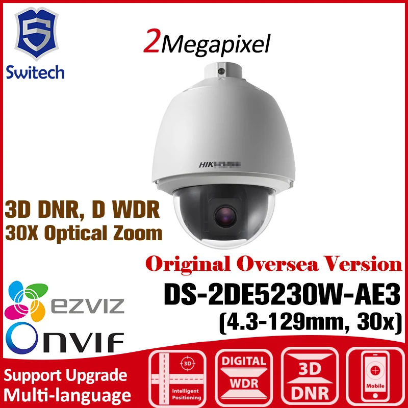 HIKVISION ip Camera DS-2DE5230W-AE3 PTZ original English Version CMOS Cctv security 20X Optical Zoom tracking Hik ONVIF uk RJ45
