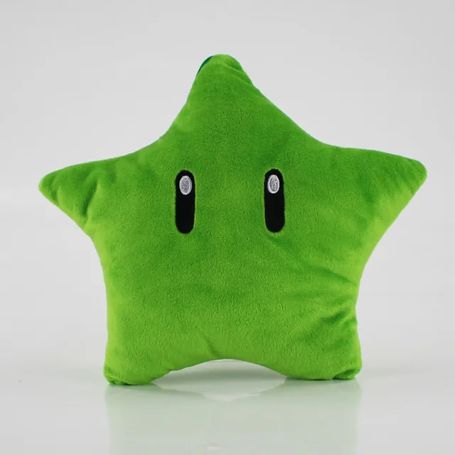 20cm 2color Super Mario Galaxy Star Plush Toys Stuffed Doll yellow green star plush soft Throw Pillow pendant toys gifts