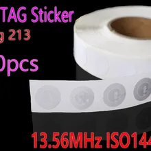 500 шт NFC тег 13,56 МГц ISO14443A Ntag 213 NFC стикер 25 мм Ntag213 теги RFID NFC стикер s для всех NFC телефонов