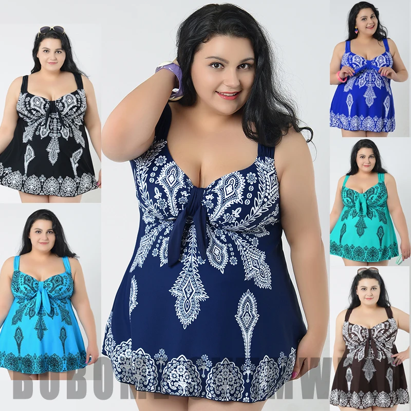 2015 Ladies Swimwear Two Piece Swimdress Tankini AU Size 20 22 24 26 28