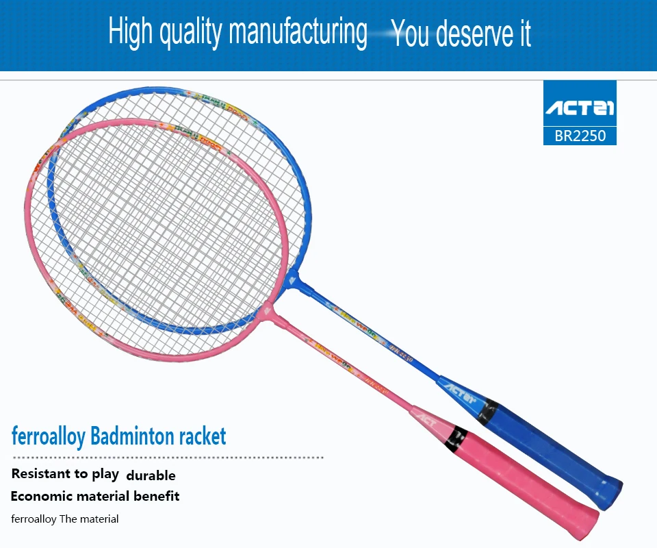 2018 ACTEI BR2250 Профессиональный углеродного волокна интеграции детская ракетки для бадминтона для любительских соревнований 1 шт. с мешком