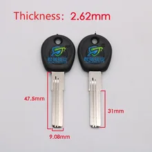 JF043 ямочка ключ эмбрион двойной слот строки ключевой замена лезвия Длина 47,5 мм(10 шт