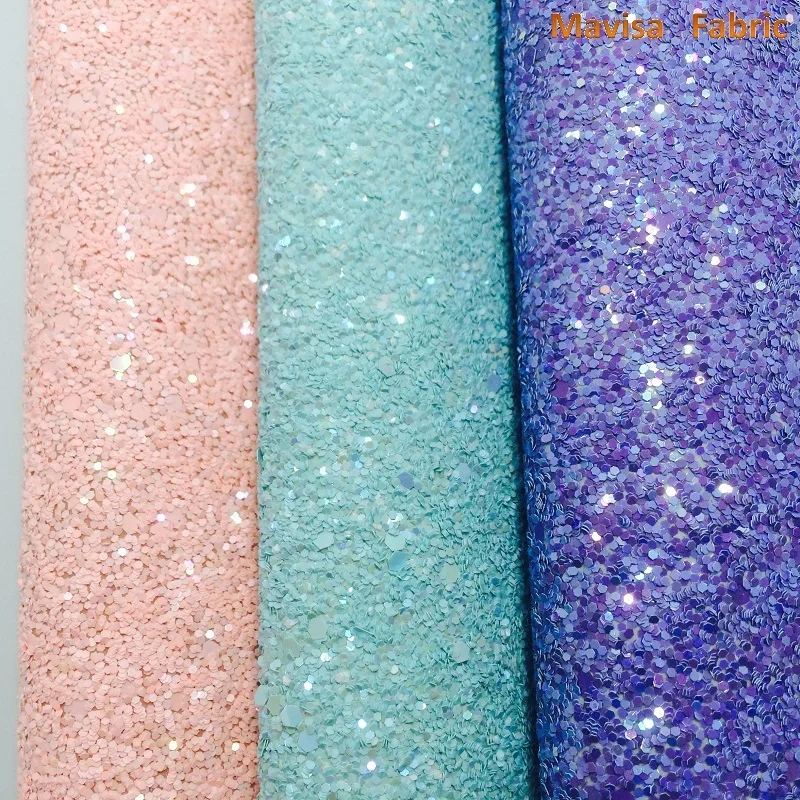 

1PCS A4 SIZE 21X29cm Synthetic Leather, Artificial Leather, Chunky Glitter Fabric For Bow DIY handbags shoes MK025