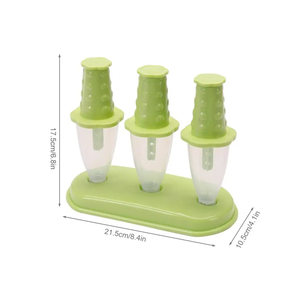 Green 3 шт. форма для изготовления мороженого DIY десерт производитель охлаждение летом аксессуары для холодильников форма для изготовления мороженого дома для приготовления десертов гаджеты - Цвет: Green