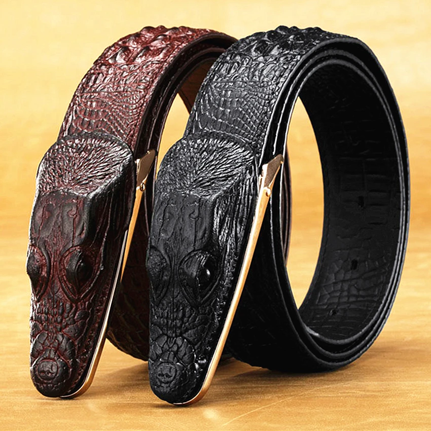 crocodile skin belt
