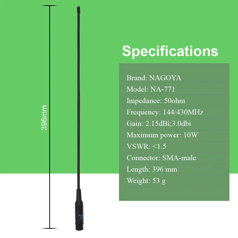 2 шт. гибкая двухдиапазонная антенна VHF/UHF 144/430 МГц|handheld antenna|handheld radio antenna2 way antenna |